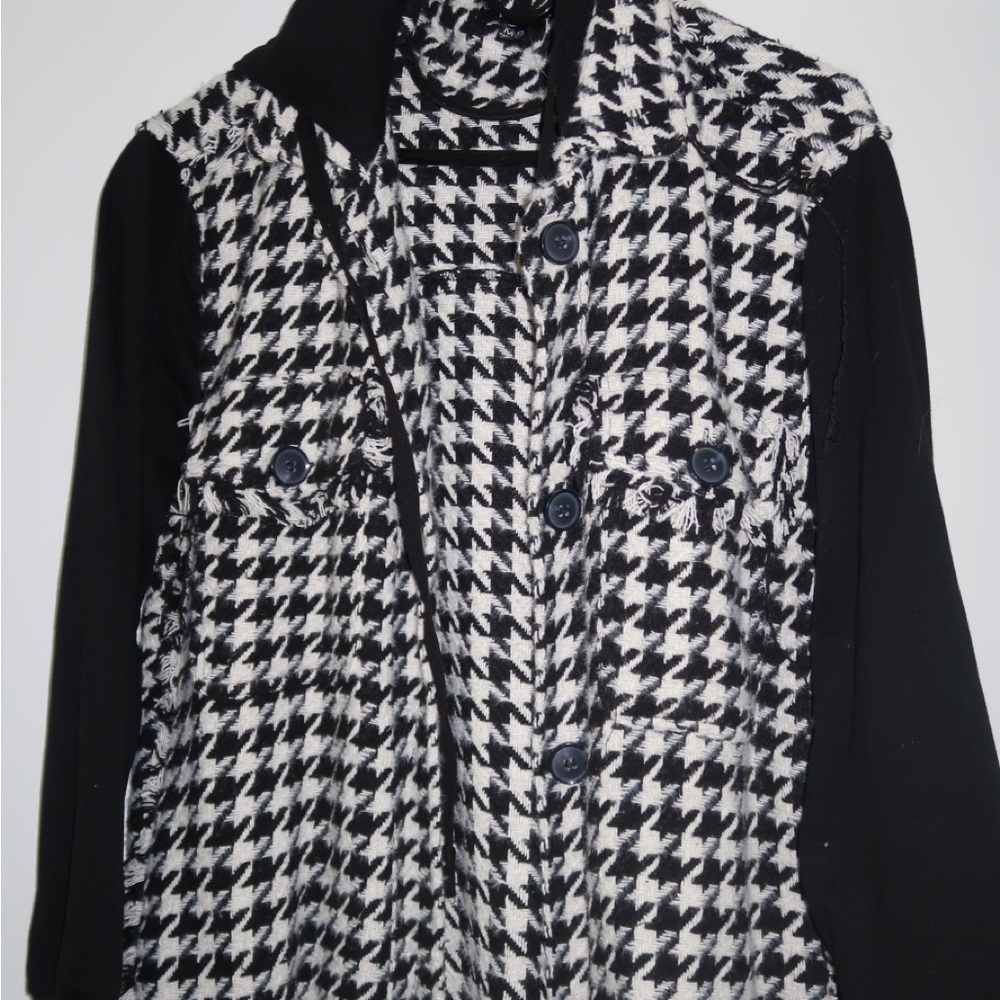 Fate Black and White Houndstooth Jacket M